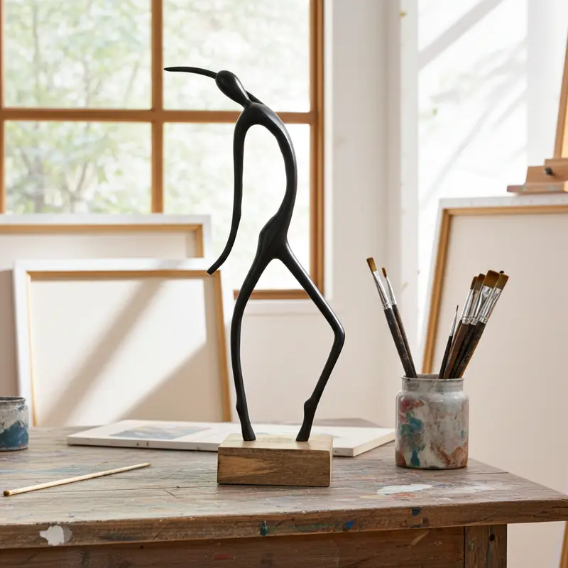 פסל HARMONY קו הרקיע שחור 70 ס"מ