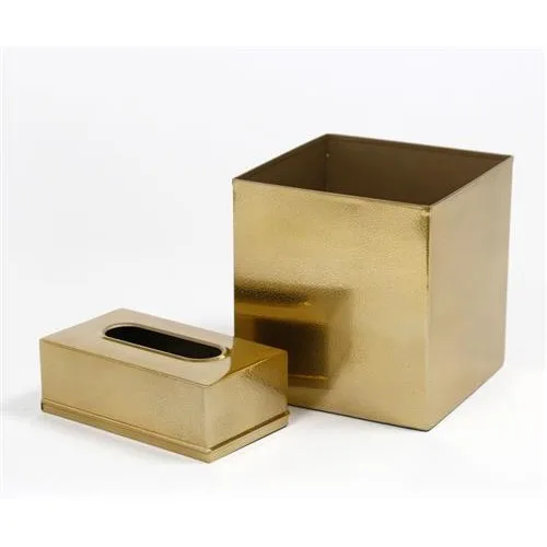 סט בראס גולד פח ומתקן טישו