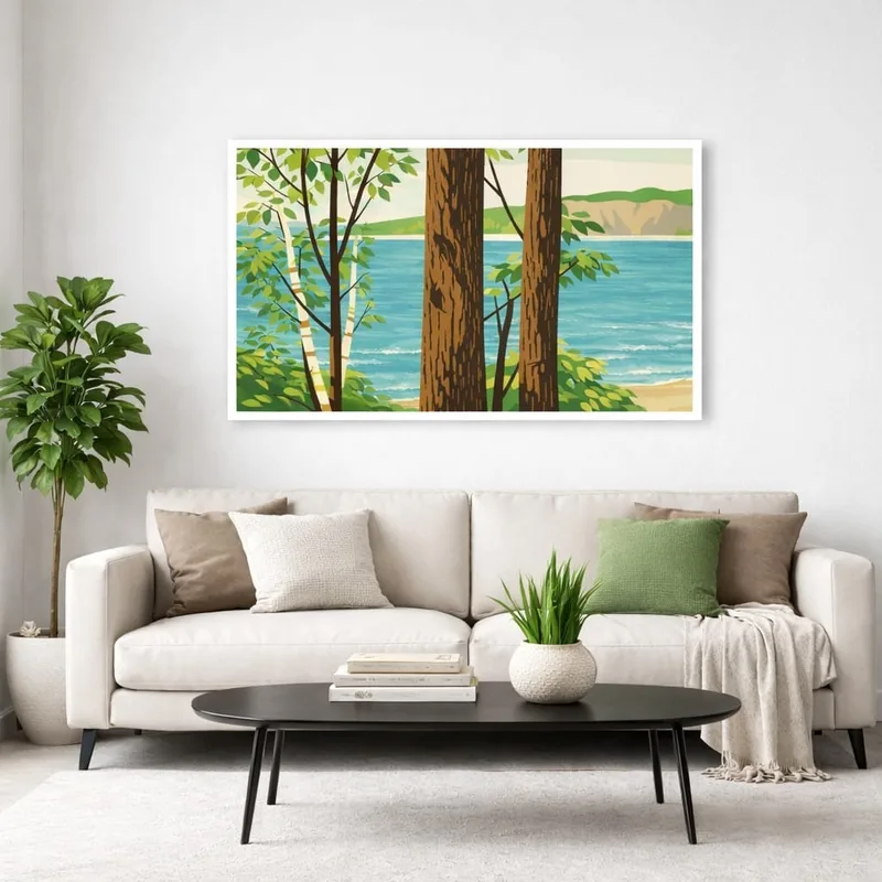 תמונת קנבס בעיצוב מקורי קו המים - סטודיו 26