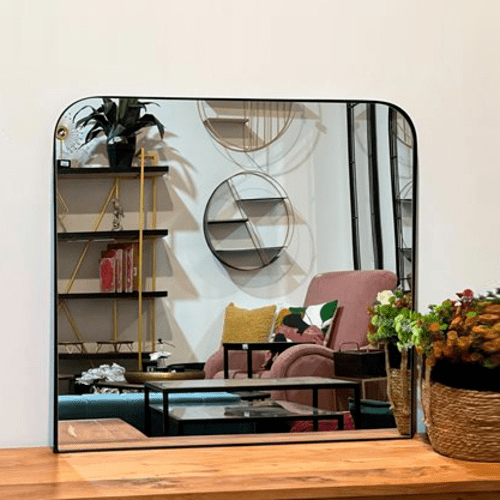 מראה מלבנית מעוגלת 92/87 סמ