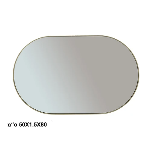 מראת קפסולה 80/50 ס"מ במגוון צבעים: זשחור / זהב