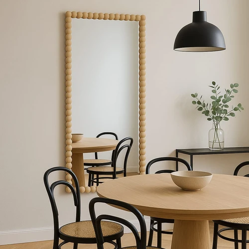 מראה חרוזי עץ 60\120 ס"מ