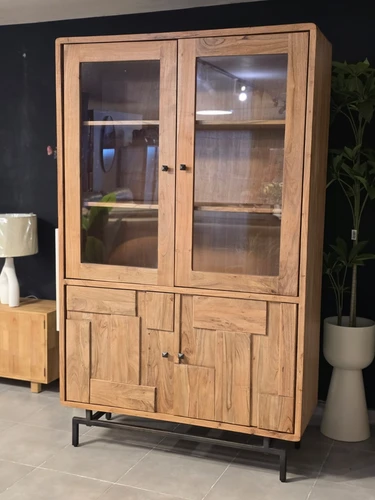 ויטרינה מלמו עץ מלא