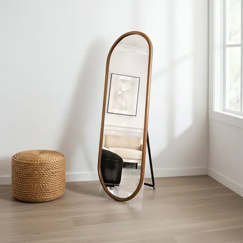 הילה מראת גוף עומדת - מסגרת עץ אובלית 170*60 ס"מ