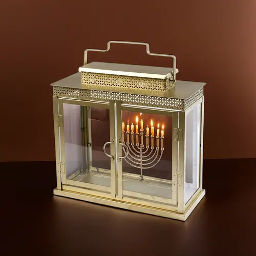 בית חנוכיה מתקפל ירושלים של זהב מספר מידות לבחירה