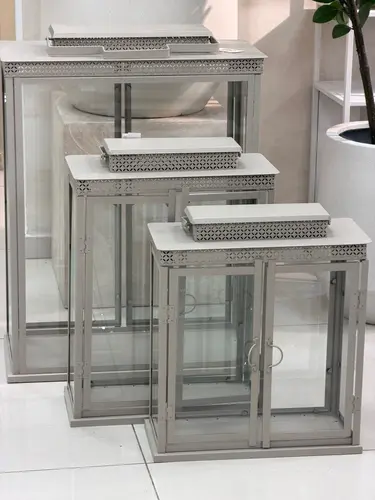 בית חנוכייה מתקפל ירושלים של כסף מספר מידות לבחירה