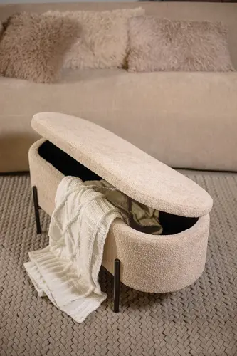 ספסל אחסון אובלי פודרה