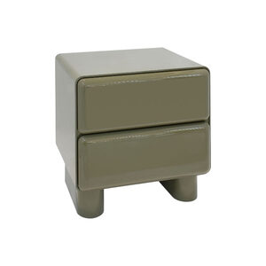 סט שתי שידות צד גלוסי גרין