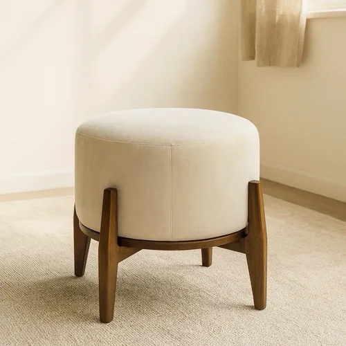 שולחן צד סטול עץ כהה