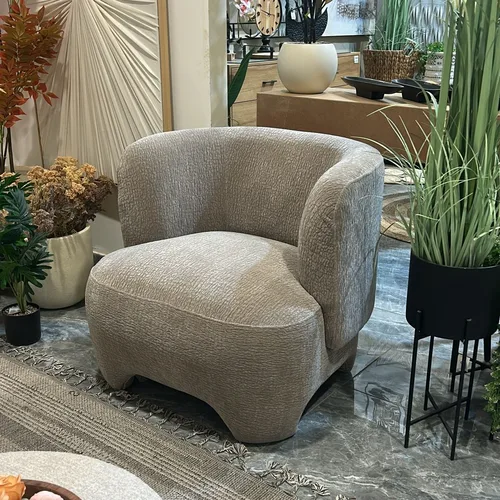 כורסת מעטפת שמנת