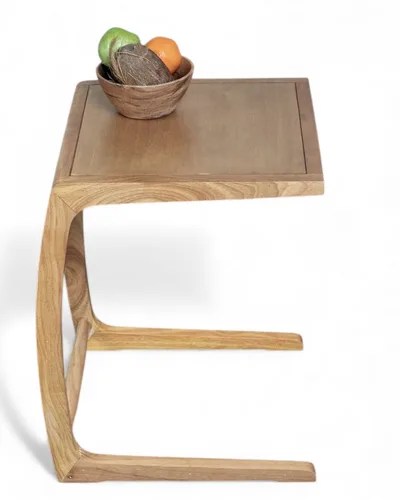 ארקוס נשכן שולחן צד עץ טבעי