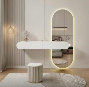 סט פינת איפור כולל שידה צפה