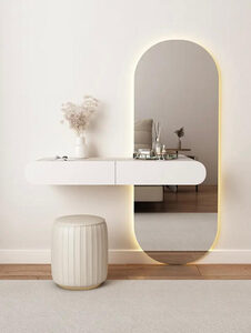 סט פינת איפור כולל שידה צפה