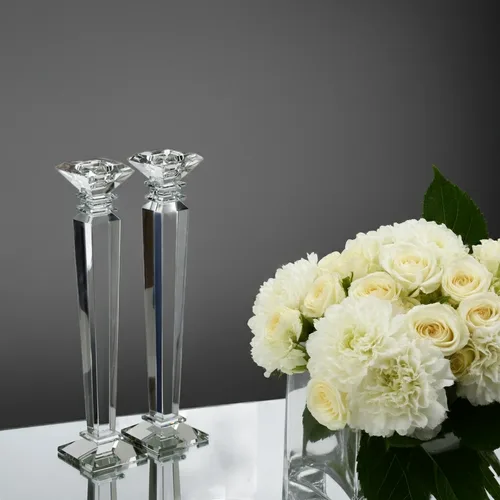 סט פמוטי קריסטל יהלום מלוטש 40 ס"מ