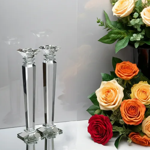 סט פמוטי קריסטל יהלום מלוטש 40 ס"מ