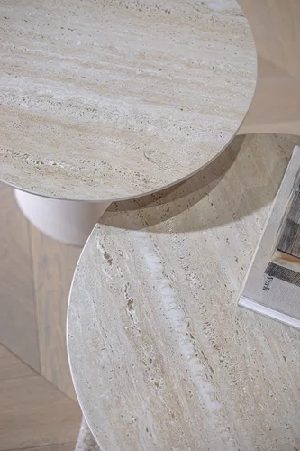 שולחן עגול ספין סטון