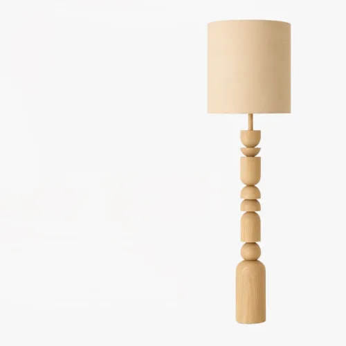 מנורת רצפה בוני מעץ טבעי