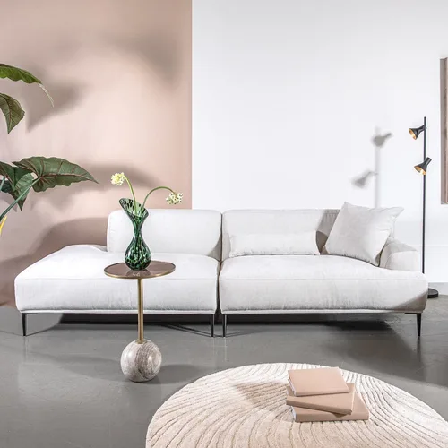 ספה פיבי מעוצבת אוף וויט 253 סמ