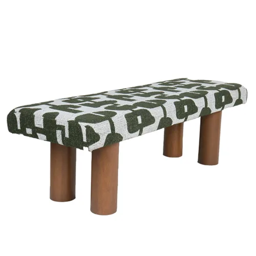 ספסל מרופד מלינה גרין