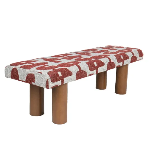 ספסל מרופד מלינה רד