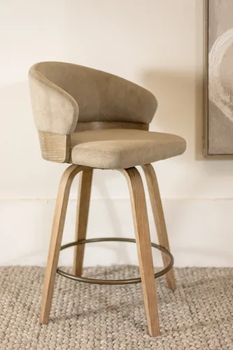 כיסא בר ניקולסון בגוון קפוצ'ינו