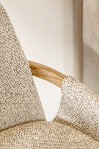 כיסא בר ניקולסון בגוון אייבורי בז'