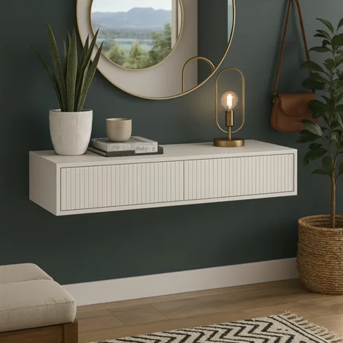 קונסולה מרחפת קרינה - וויט