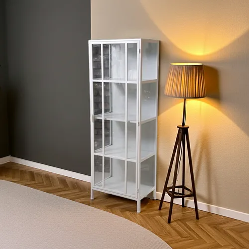 ארון ויטרינה אורבן לופט וויט זכוכית ומתכת