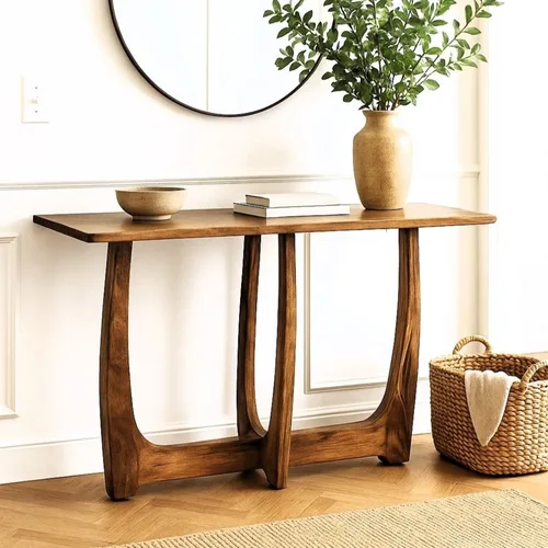 קונסולה מונטרי עץ מלא טבעי