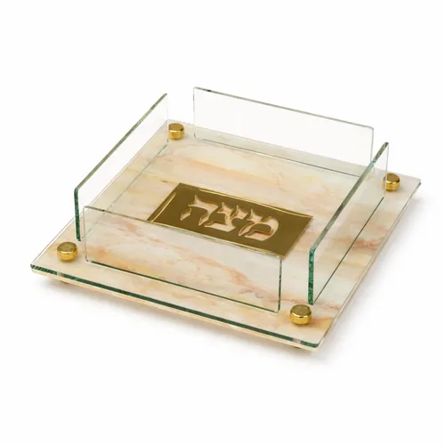 לחת/מעמד למצות דגם מור (Mor) – Marble & Gold