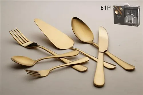 סט סכו"ם זהב 61 חלקים