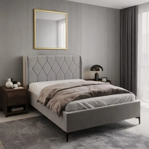 מיטה זוגית קטיפה אליס צבעים ומידות לבחירה