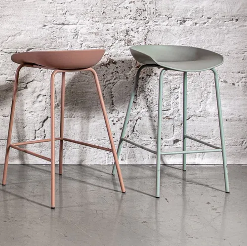 כיסא בר רינו בגוון ורוד