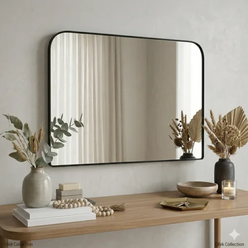 מראה מלבנית מעוגלת 92/87 סמ