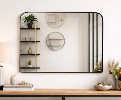 מראה מלבנית מעוגלת 92/87 סמ