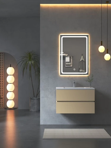 מראת קיר מלבנית עם תאורת LED דגם VEGA