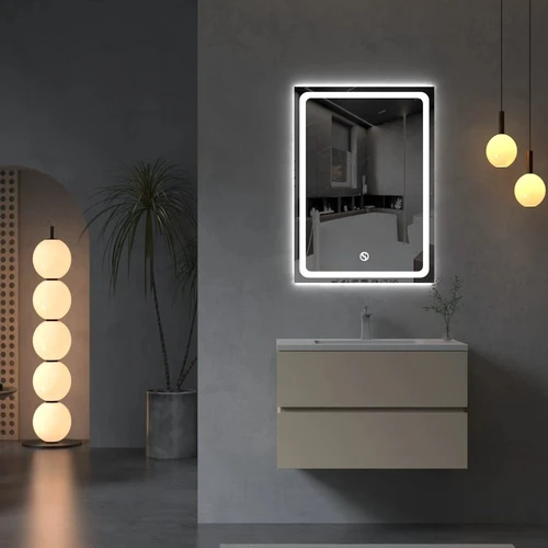 מראת קיר מלבנית עם תאורת LED דגם VEGA