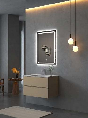 מראת קיר מלבנית עם תאורת LED דגם VEGA