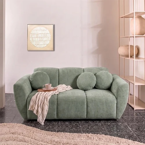 ספה זוגית SIENA GREEN – ספה מעוצבת בגוון ירוק מרווה | 188 ס״מ