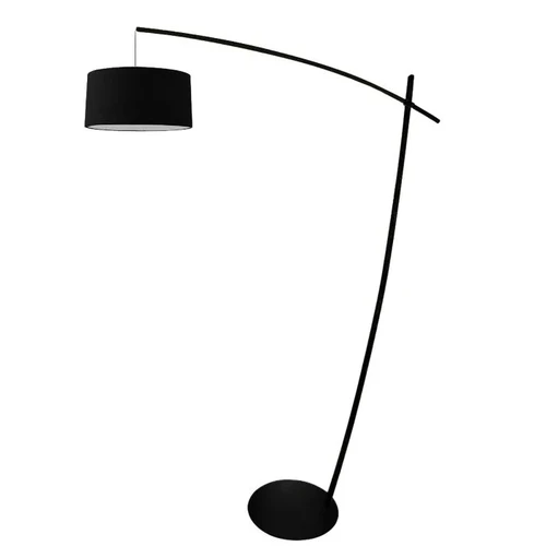 מנורת רצפה ARC NOIR – מנורת קשת שחורה עם אהיל בד