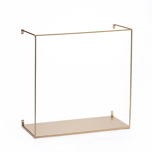 מדף קיר סווידיש זהב ריבוע