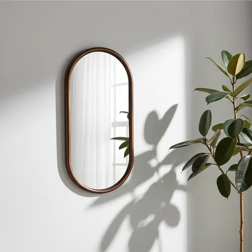 מראה וודי אובלית כהה מספר מידות