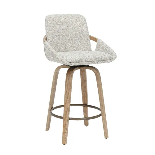 כיסא בר ניקולסון בגוון אייבורי בז'