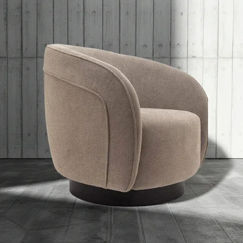 כורסא מסתובבת מילנו בריפוד קפה