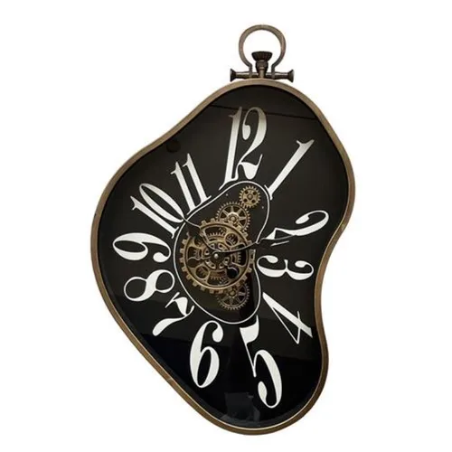 שעון גלגלי שינים שחור