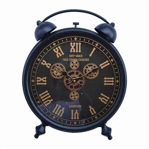 שעון שולחן דקורטיבי לונדון וינטג' בלאק
