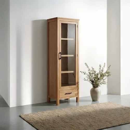 ויטרינת עץ OAK-LINE  אלגנטיות כפרית מודרנית