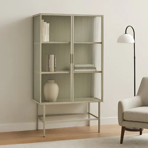 ויטרינה אורבן רחבה מטל גלאס | שיק תעשייתי יוקרתי