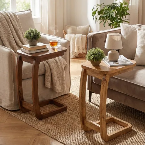 נשכן הילה עץ מלא שני גוונים לבחירה