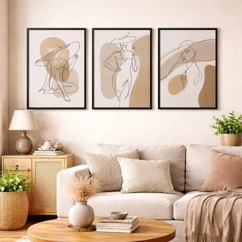 סט 3 תמונות ליידי